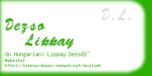 dezso lippay business card